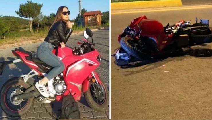 Çok sevdiği motosikleti sonu oldu! 20 yaşındaki genç kız kazaya kurban gitti