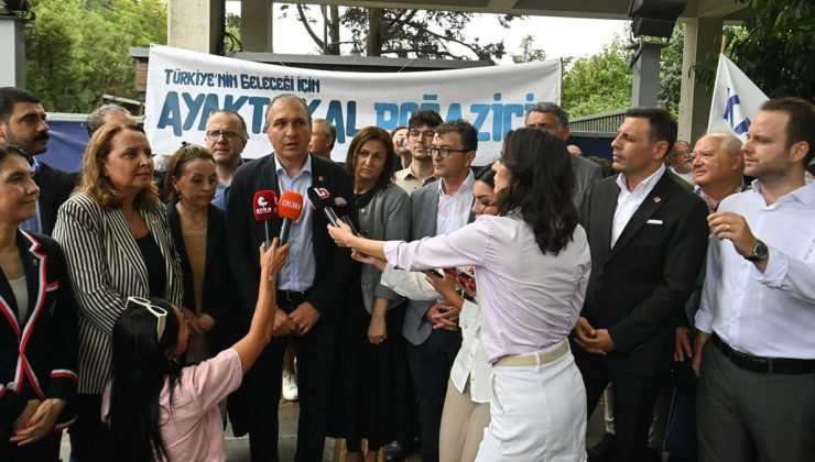 Boğaziçi'ne girişleri engellenmeye çalışılan CHP heyetinden tepki