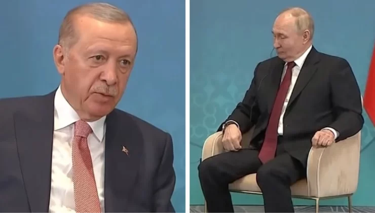 Cumhurbaşkanı Erdoğan, Rusya lideri Putin ile bir araya geldi