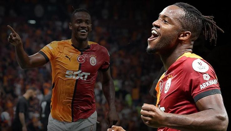 Michy Batshuayi yine bildiği işi yaptı! Tarihe geçti, Galatasaray'a 3 puanı getirdi…