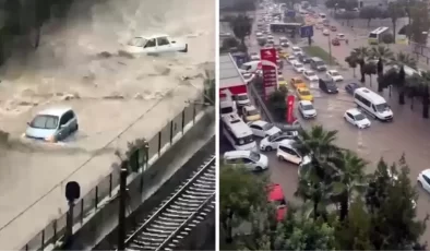 Adana’da "süper hücre" kabusu! Şiddetli yağış sele neden oldu