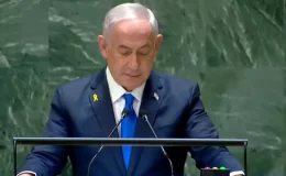 BM’de utanç günü! Elinde on binlerce masumun kanı olan Netanyahu dünyaya sesleniyor