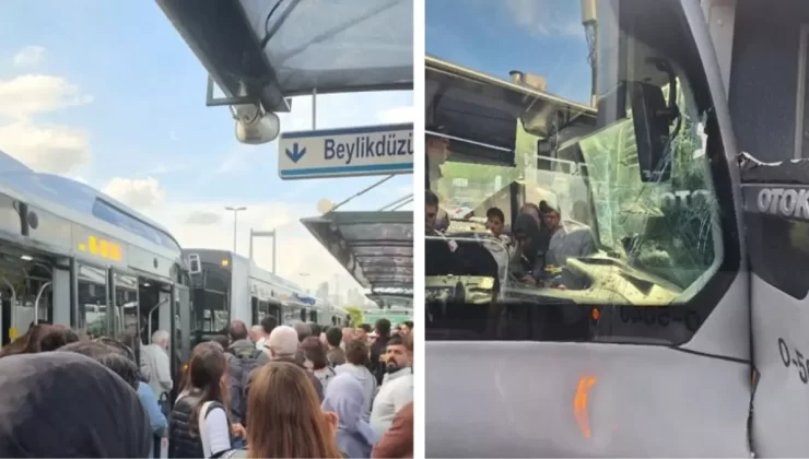 Bu metrobüslere ne oluyor? Bir günde ikinci kaza: Yaralılar var