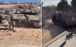 İsrail ordusu, Lübnan sınırına çok sayıda tank ve zırhlı araç sevk etti