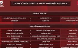 Ziraat Türkiye Kupası 1’inci tur maçları başlıyor