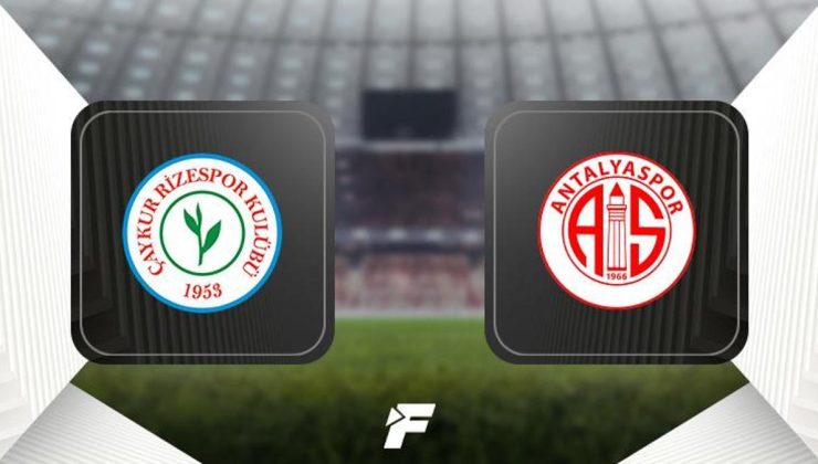 CANLI | Rizespor-Antalyaspor maçı