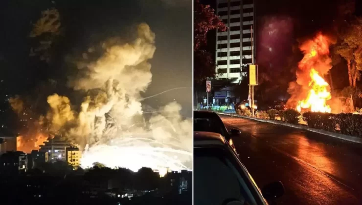 Lübnan’a harekat başlatan İsrail gece yarısı Şam’ı da vurdu! Art arda patlamalar yaşandı